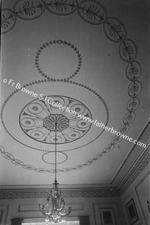 ABBEYLEIX HOUSE  CEILING OF BOUDOIR